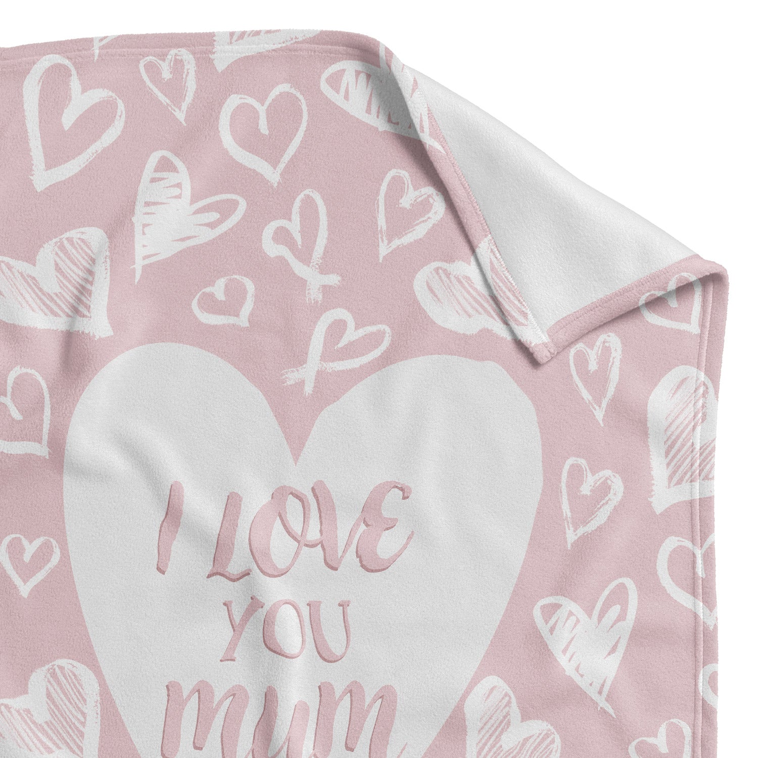 I Love You Mum Fleece Blanket