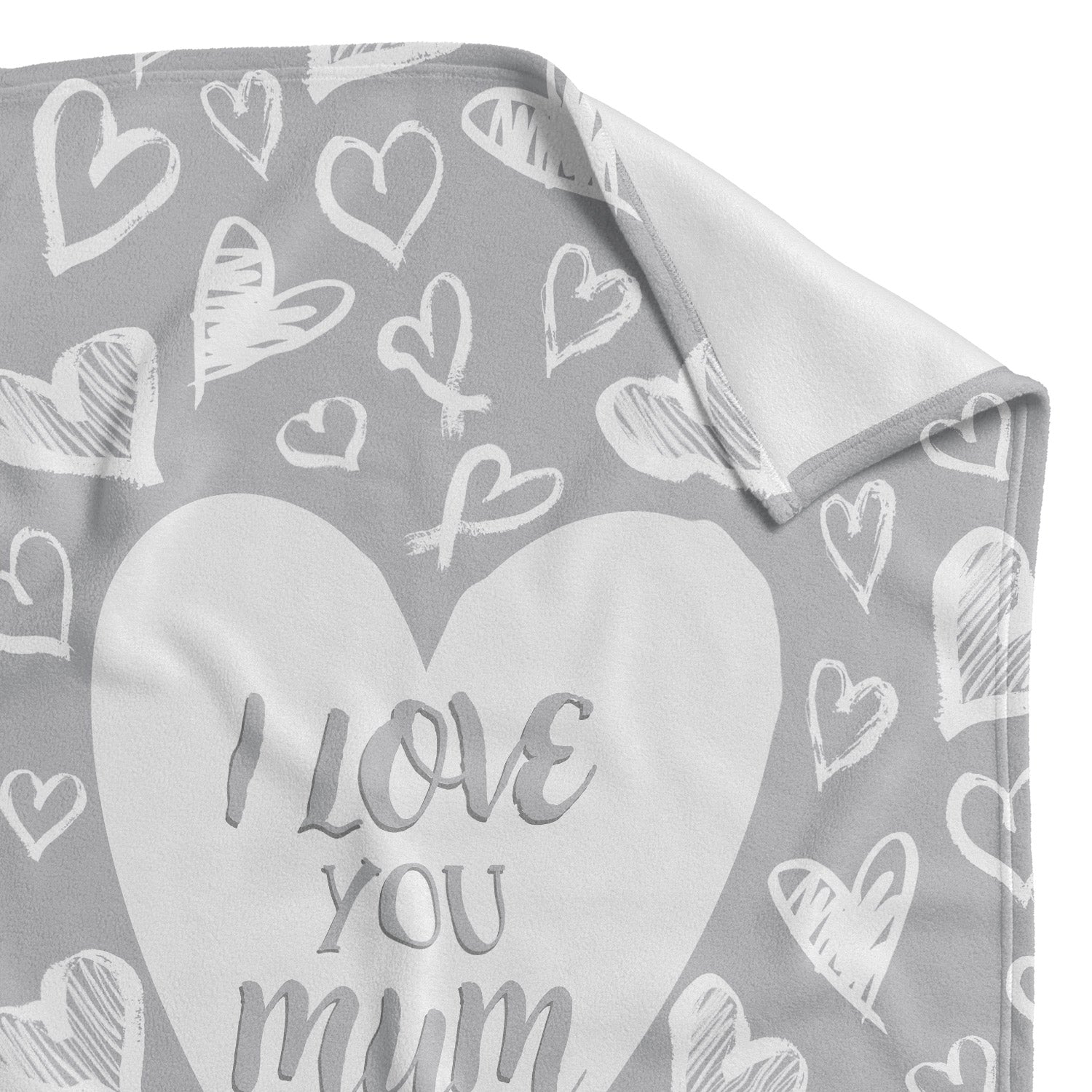 I love you mum personalised blanket