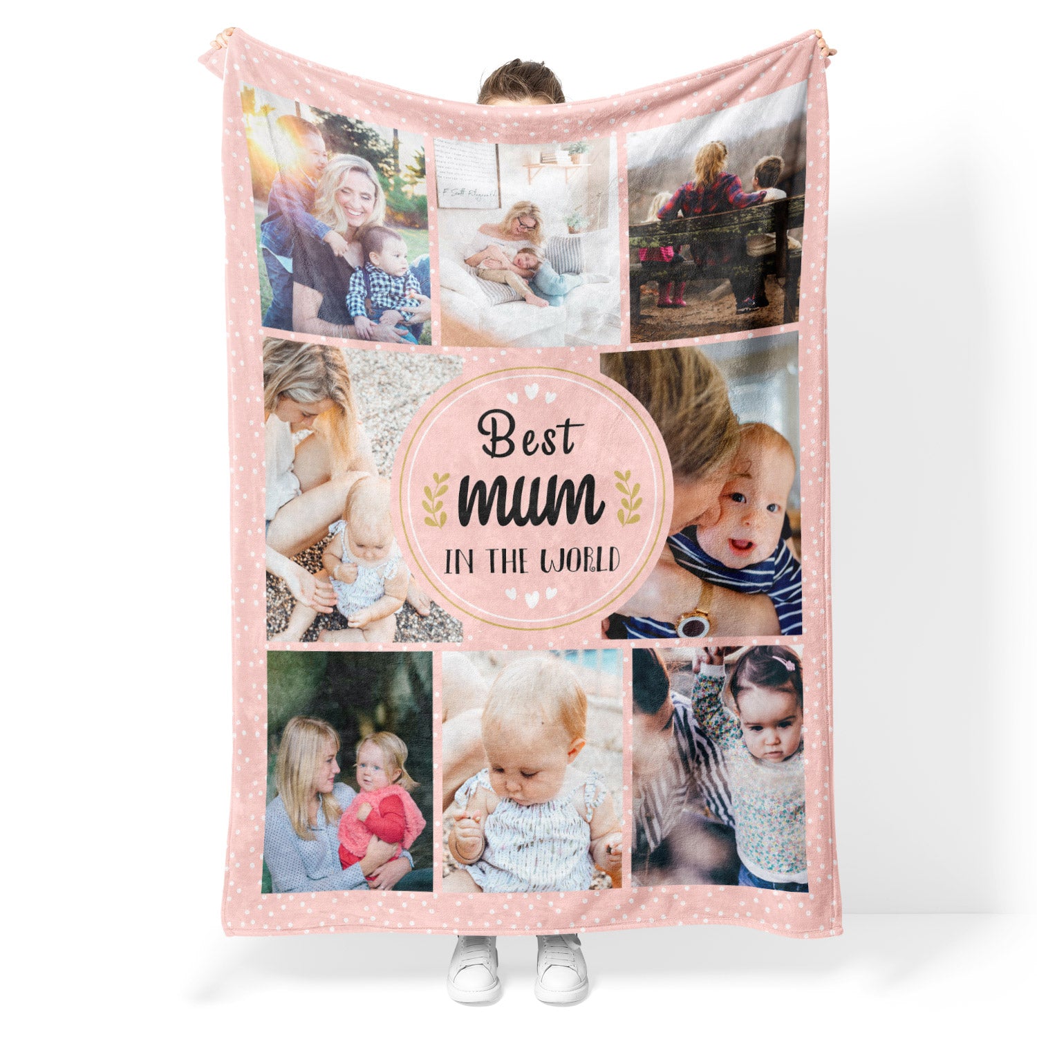 Best Mum In The World Personalised Blanket