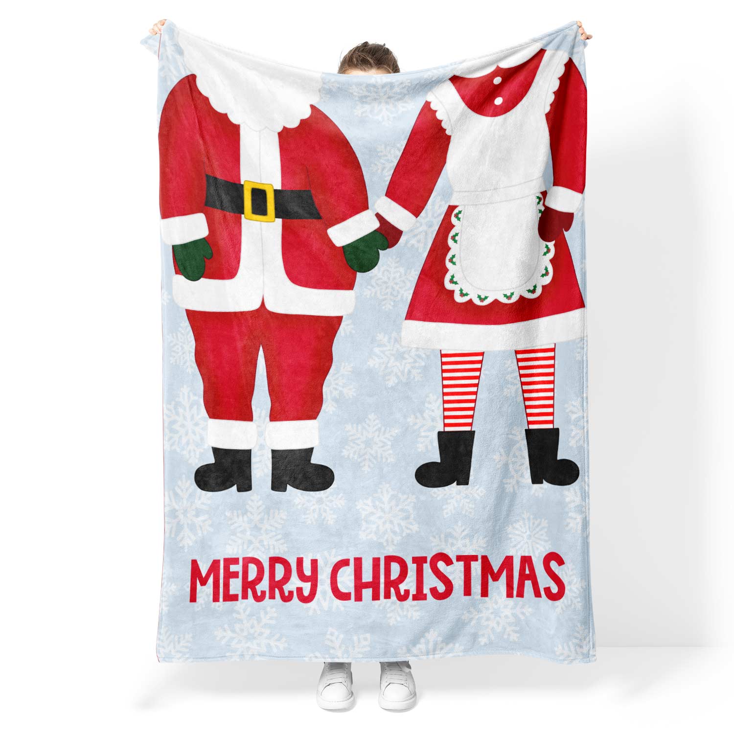 Mr & Mrs Claus Personalised Blanket