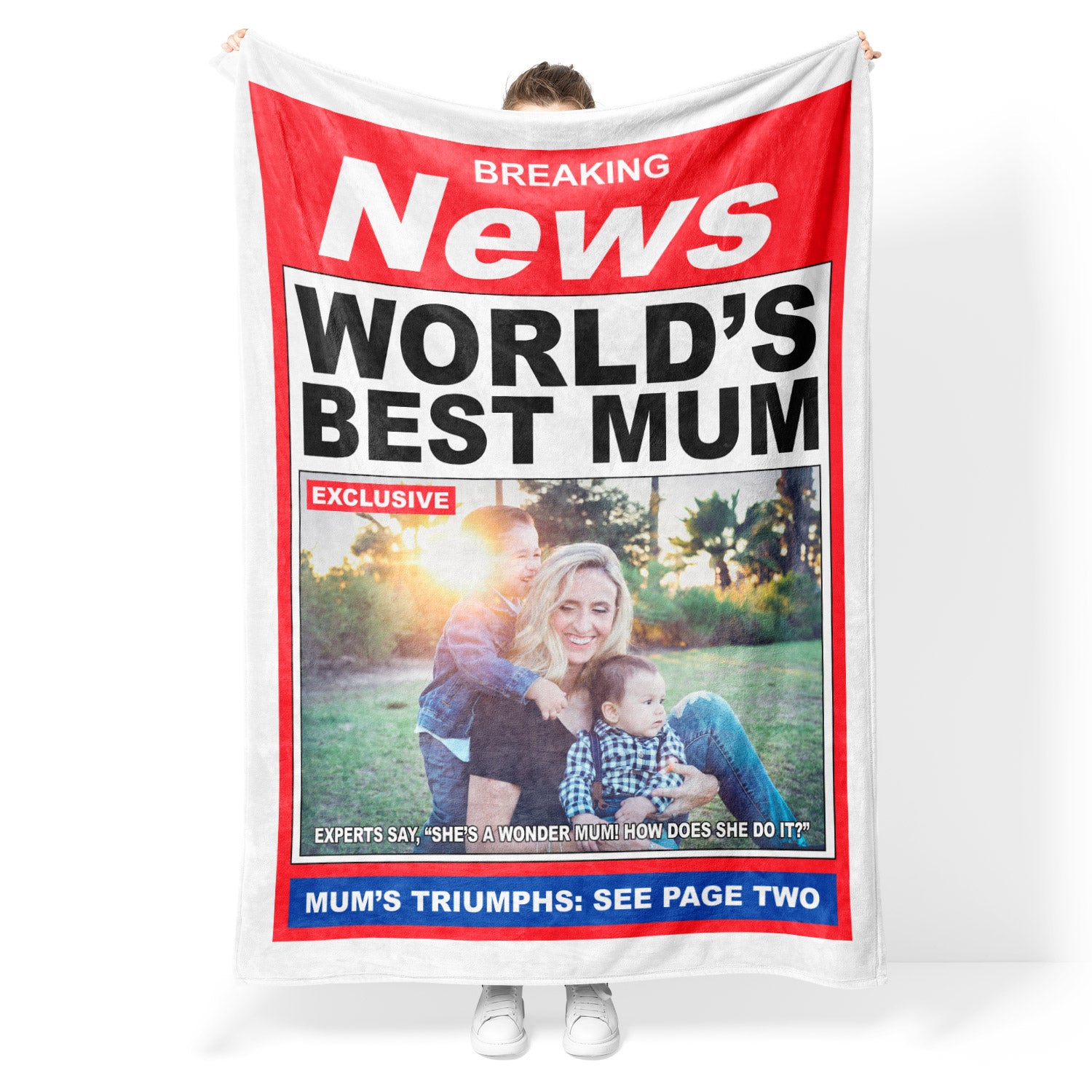 News! World's Best Mum Personalised Blanket