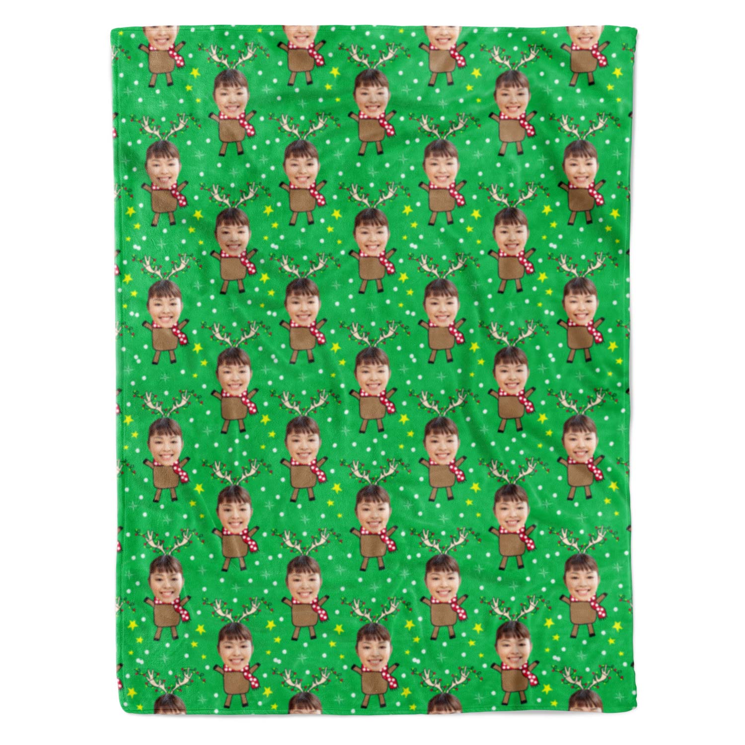 Reindeer Me Personalised Blanket