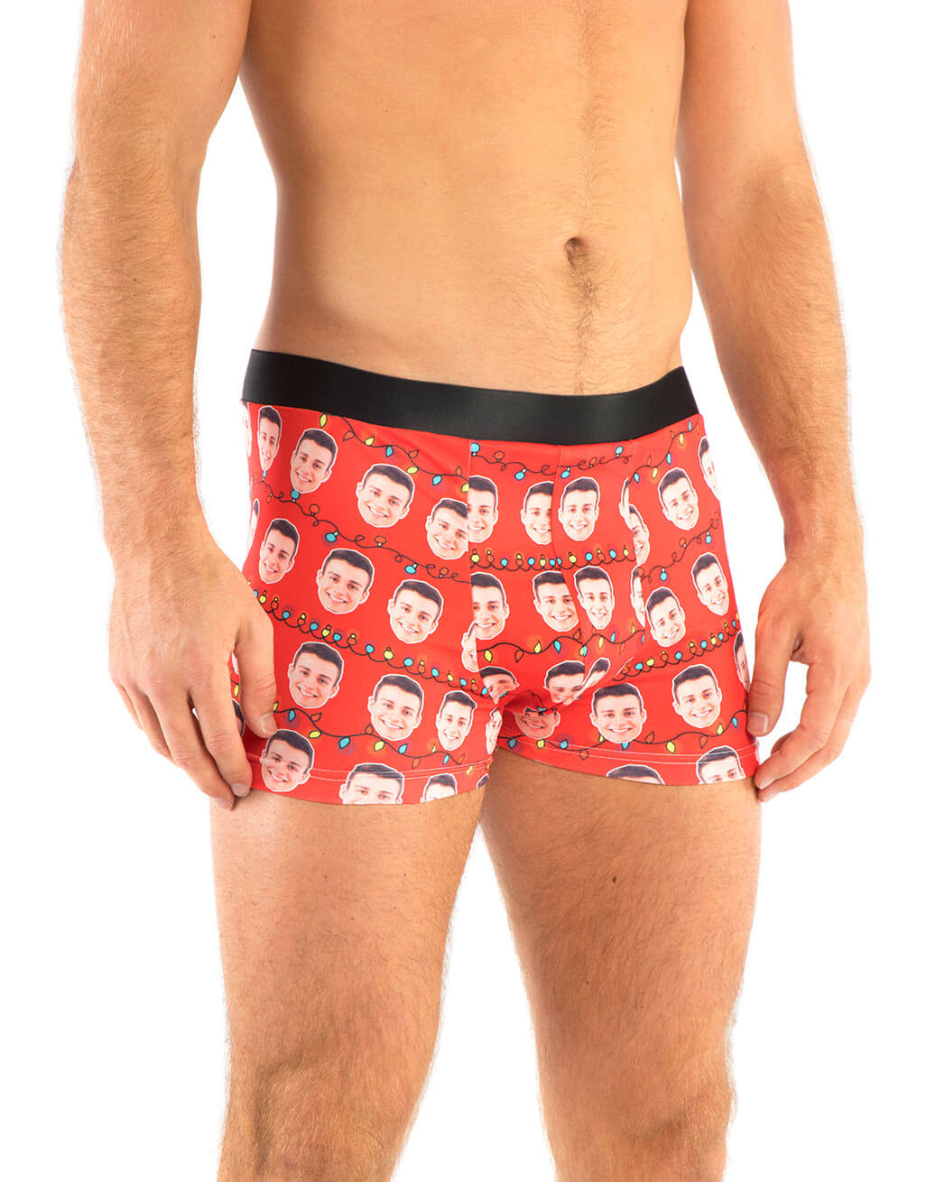Personalised Christmas Lights Boxers