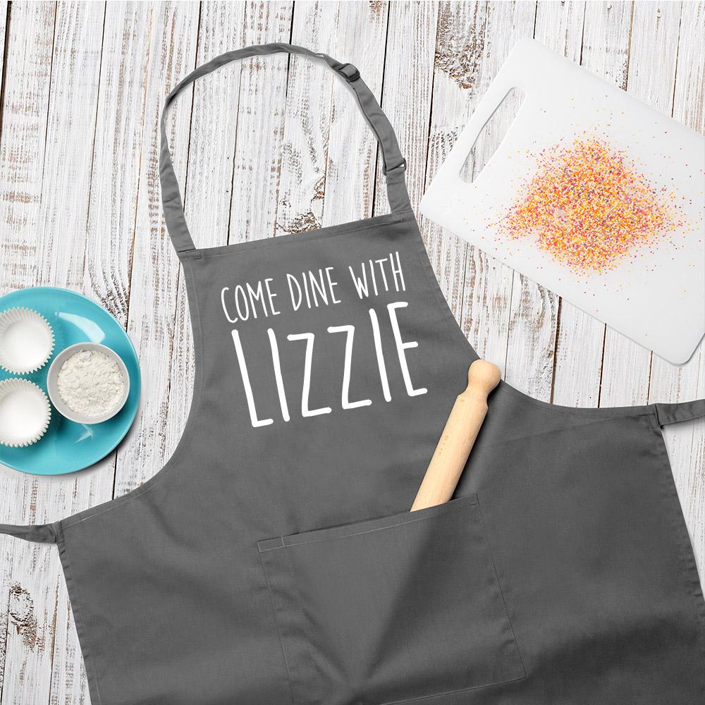 Personalised Come Dine With Apron