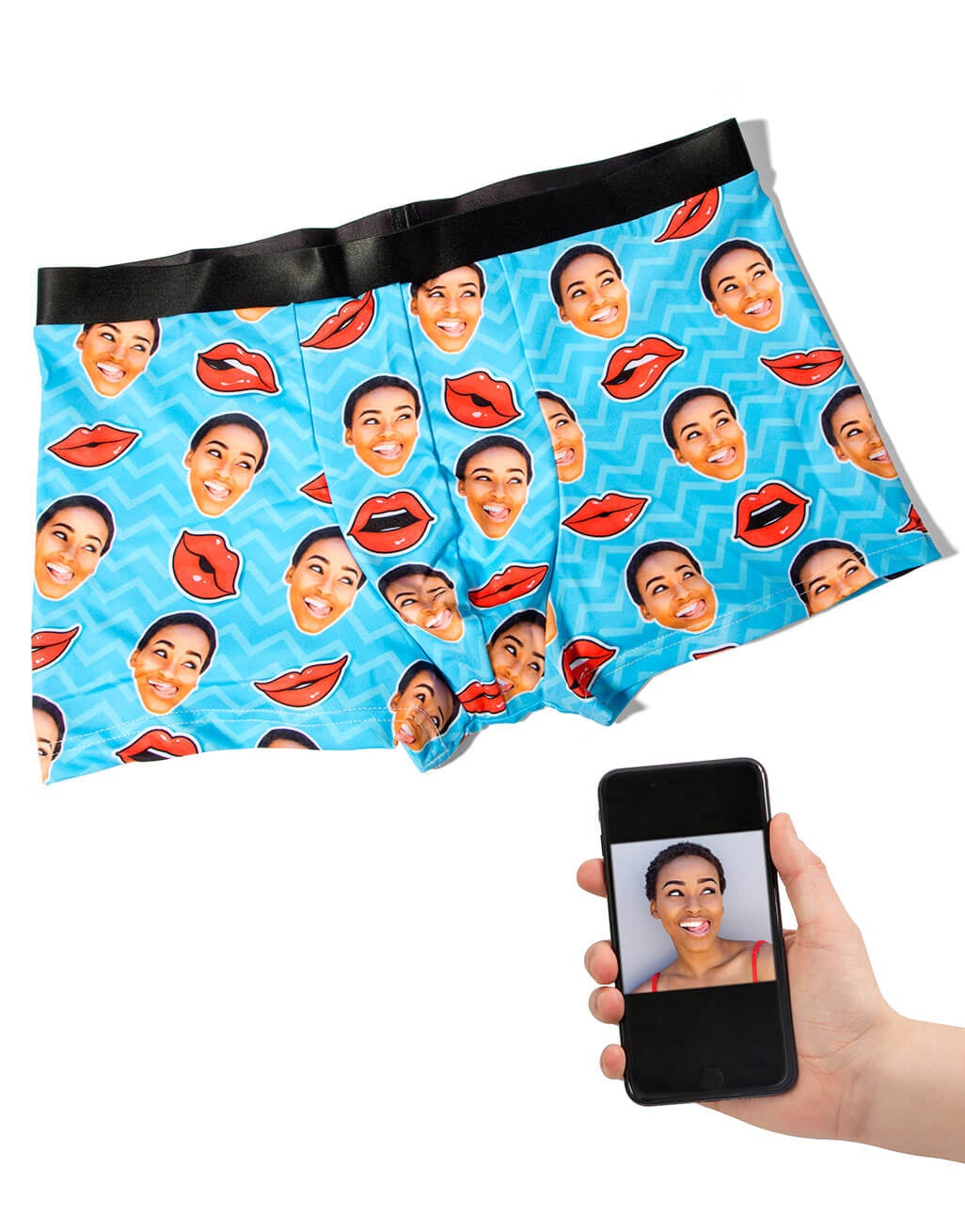 Comic Lips Face Boxers