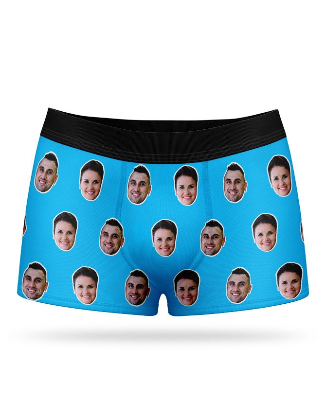 Bright Blue Face Boxers