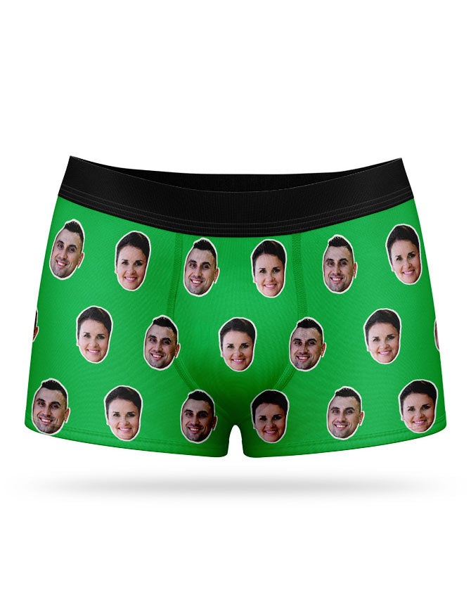 Couples Boxer Shorts With Faces On