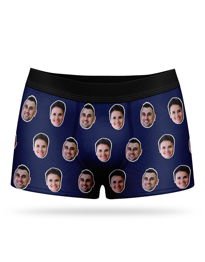 Faces On Couples Boxer Shorts