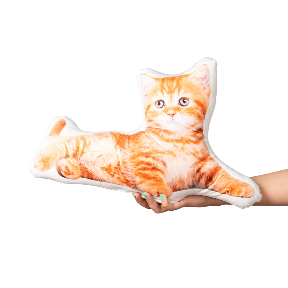 Cat Photo Shaped Pillow
