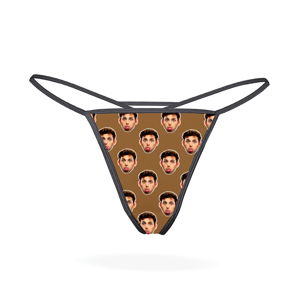 Your Face Photo Printed On A Thong