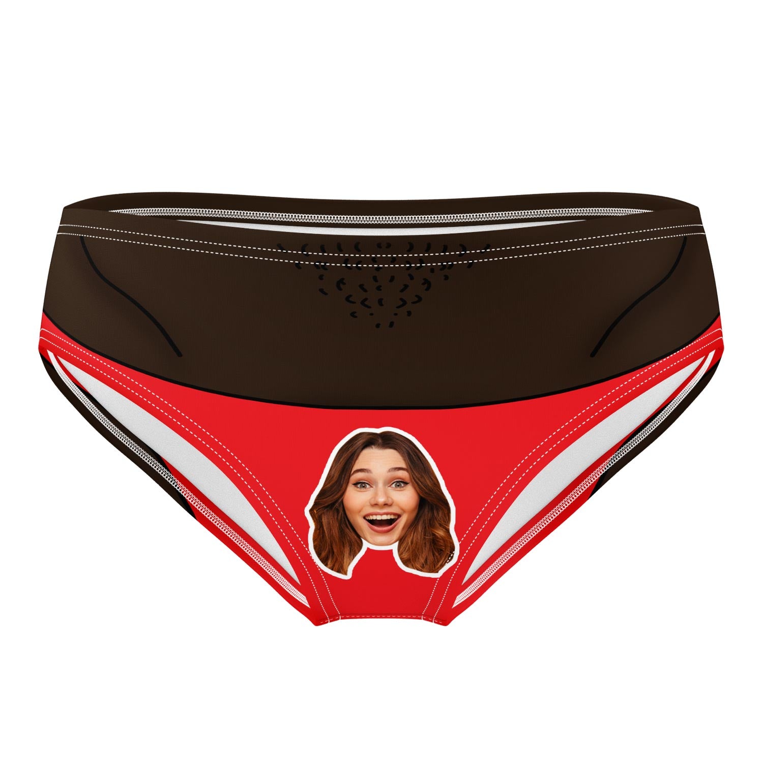 Face Thong Personalised Swim Trunks
