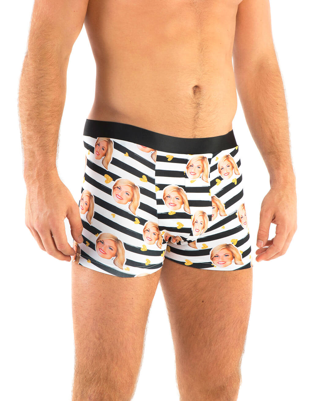 Valentines Face Stripes Boxers