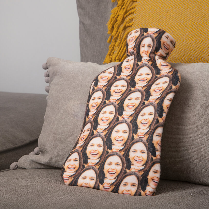 Face Personalised Hot Water Bottle
