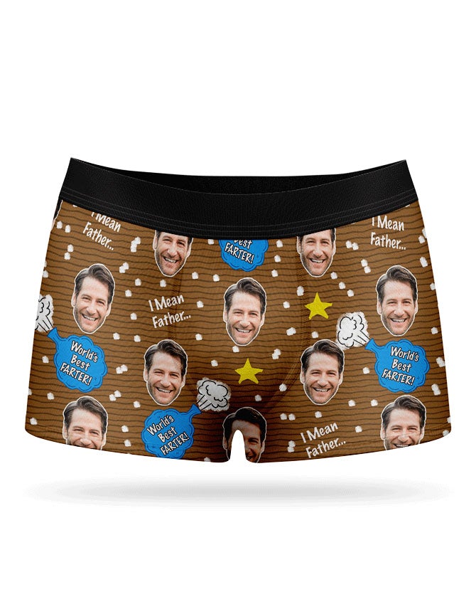 World's Best Farter Face Boxers