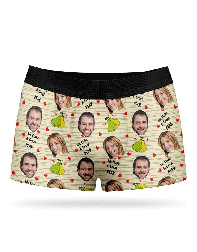 Personalised Great Pear Boxer Shorts
