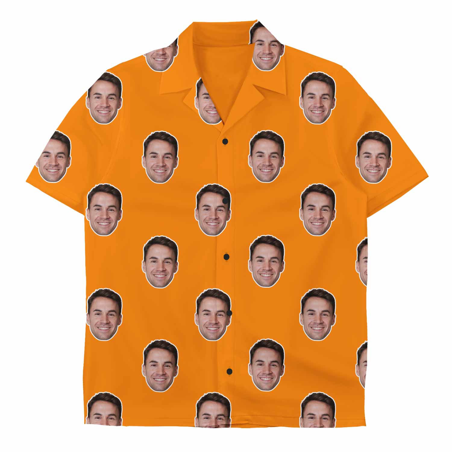orange custom face shirt
