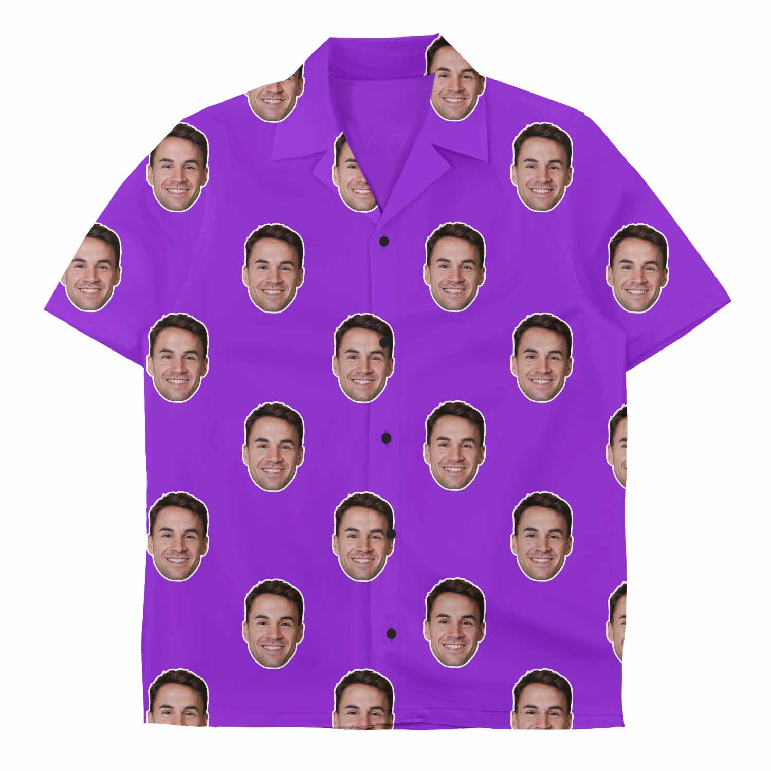 purple custom face shirt