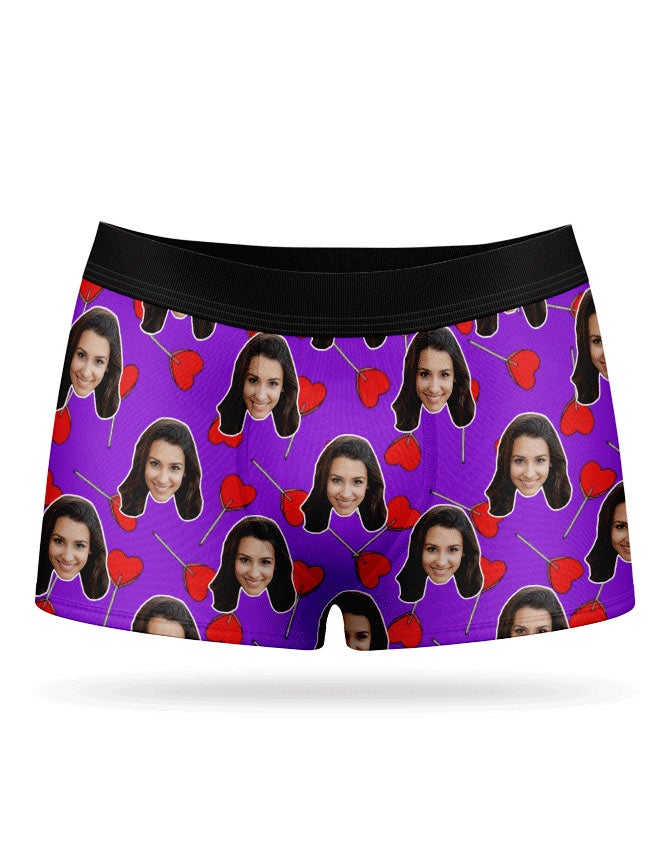 Purple Heart Lollipops Boxer Shorts