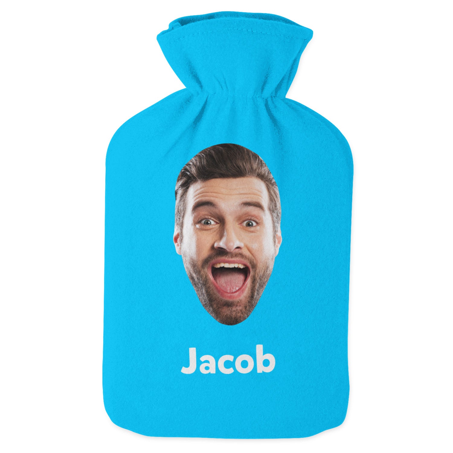 Face & Name Personalised Hot Water Bottle