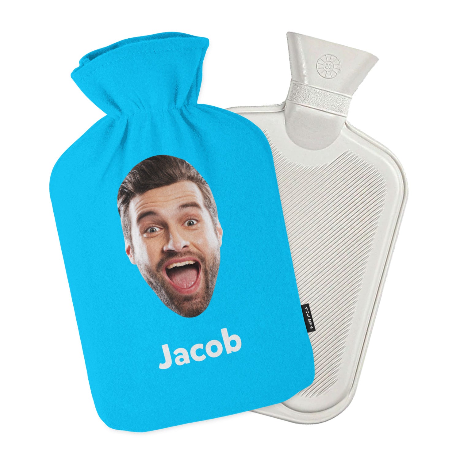 Face & Name Personalised Hot Water Bottle