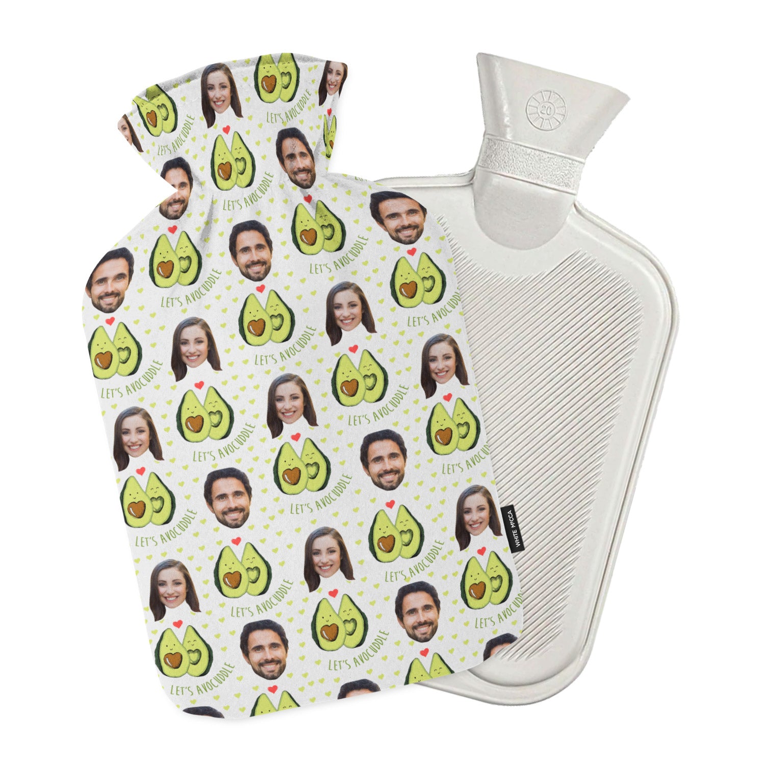 Let's Avocuddle Personalised Hot Water Bottle