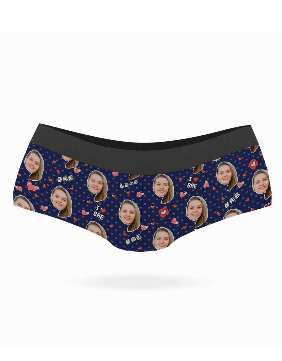 I Love Bae Valentines Day Knickers