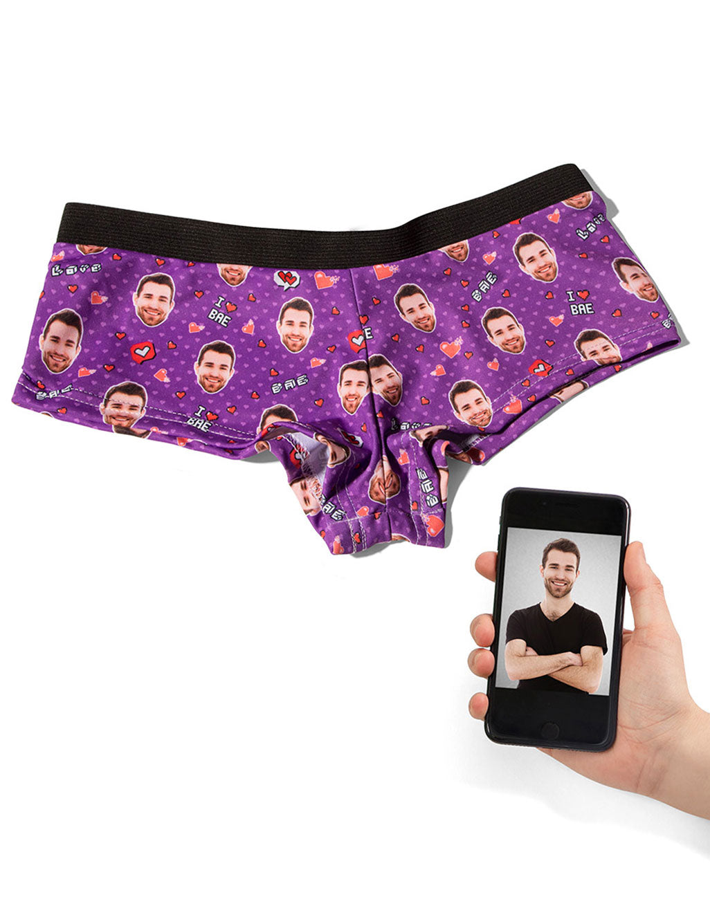 Personalised I Love Bae Knickers