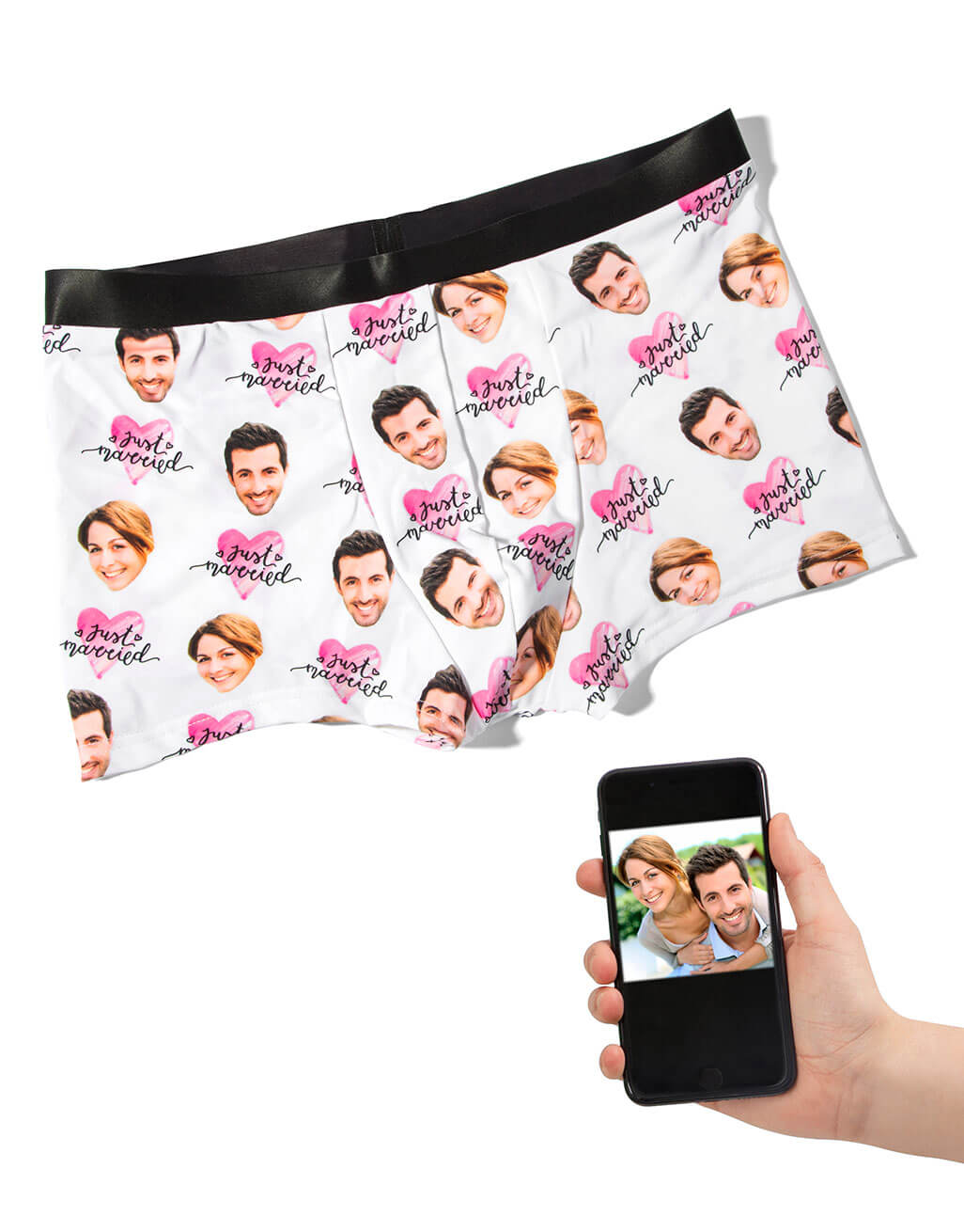 Personalised Just Married Boxers