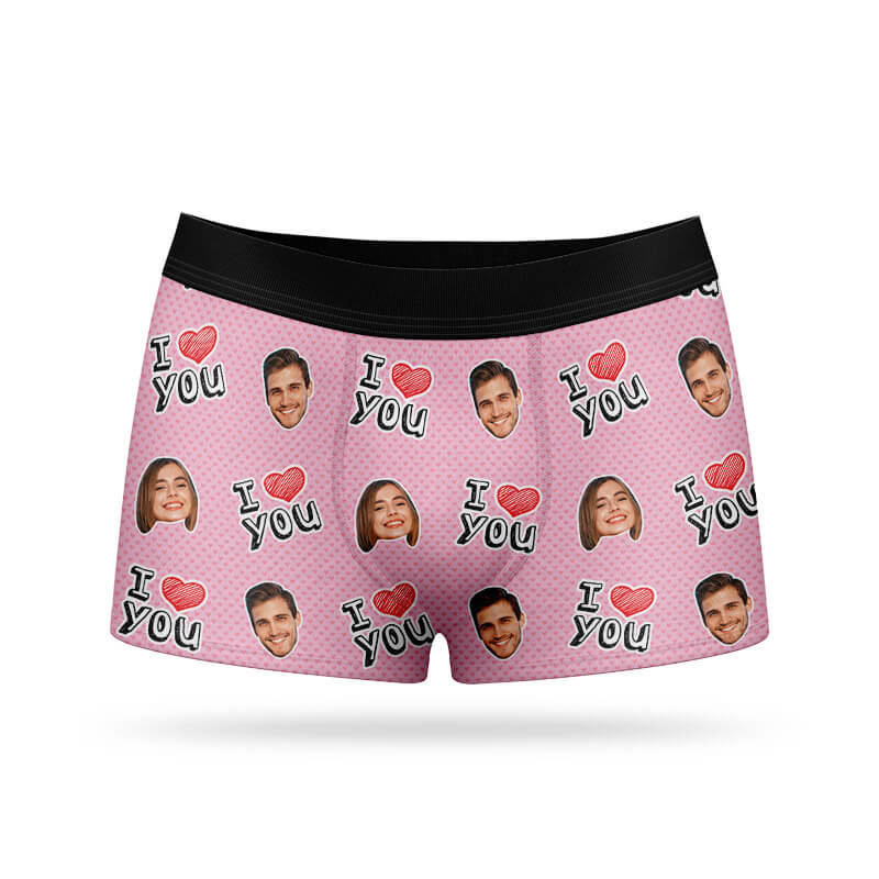 Personalised I Heart You Boxers