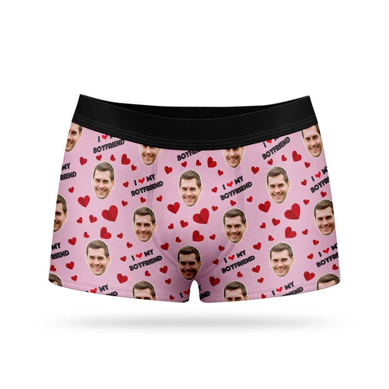 Personalised I Love My Boyfriend Boxers