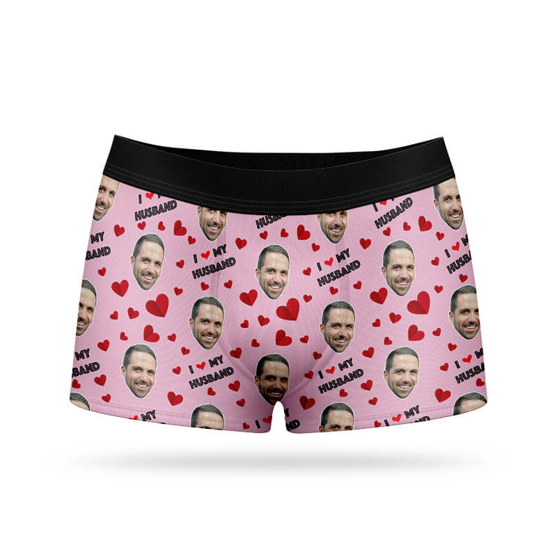 Personalised I Love My Husband Boxers