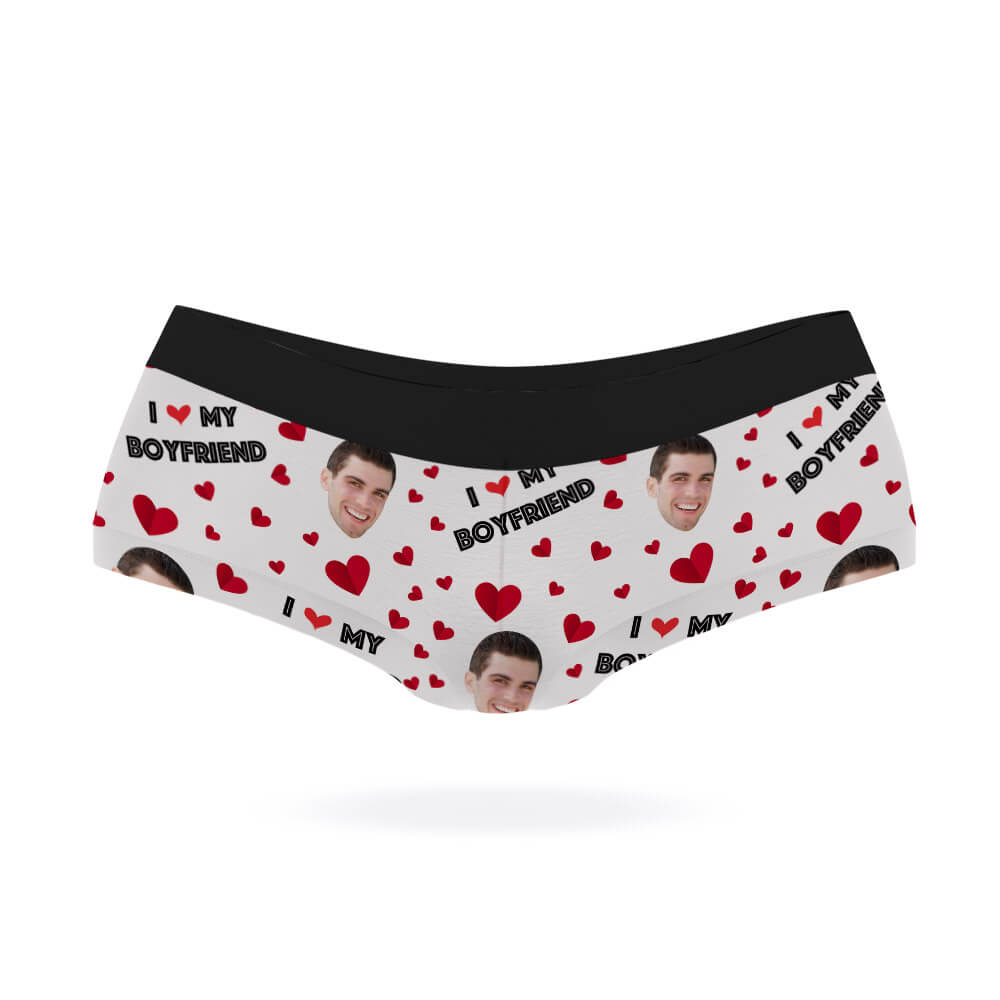 I Love My Boyfriend Knickers With His Face On