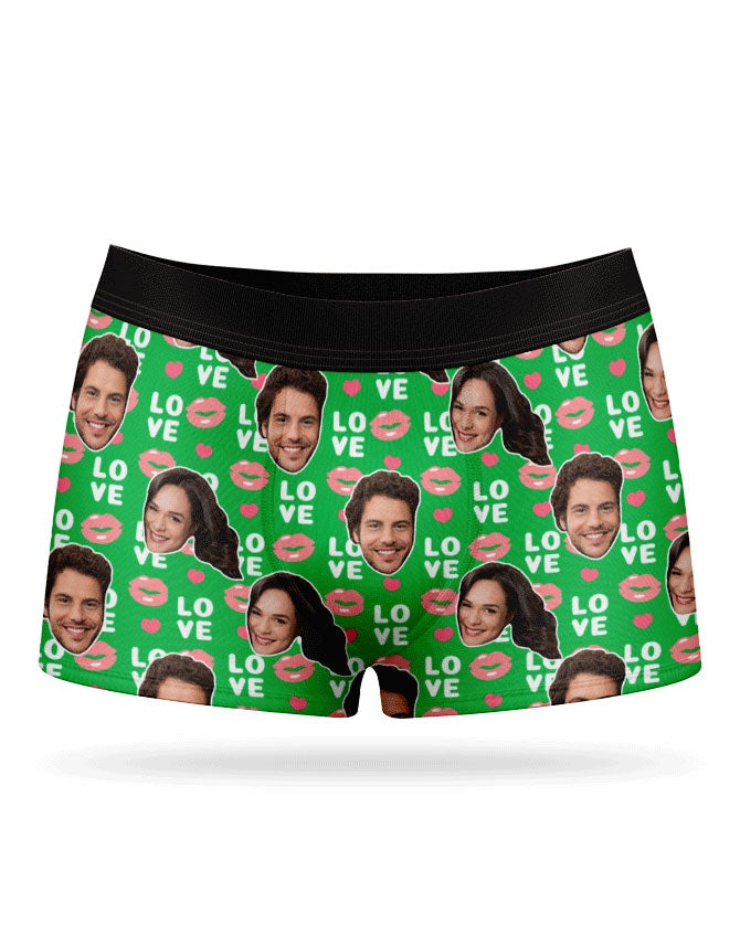Love Lips Personalised Face Boxers