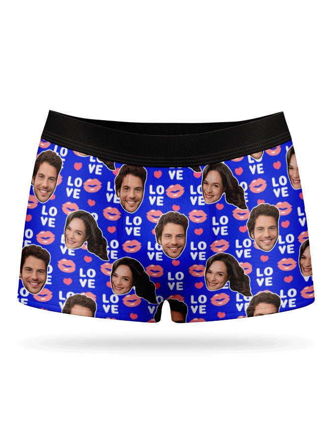 Love Lips Boxer Shorts Valentines Day Gift