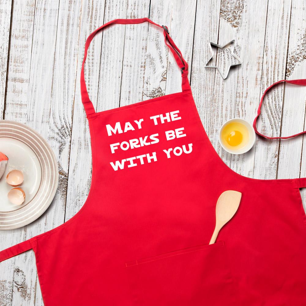May The Forks Be With You Apron