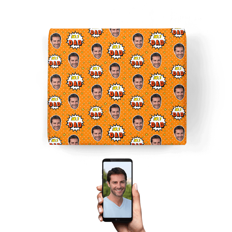 Number 1 Dad Wrapping Paper