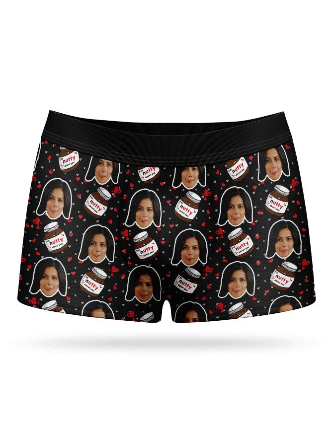 Custom Photo Nutty About You Boxers