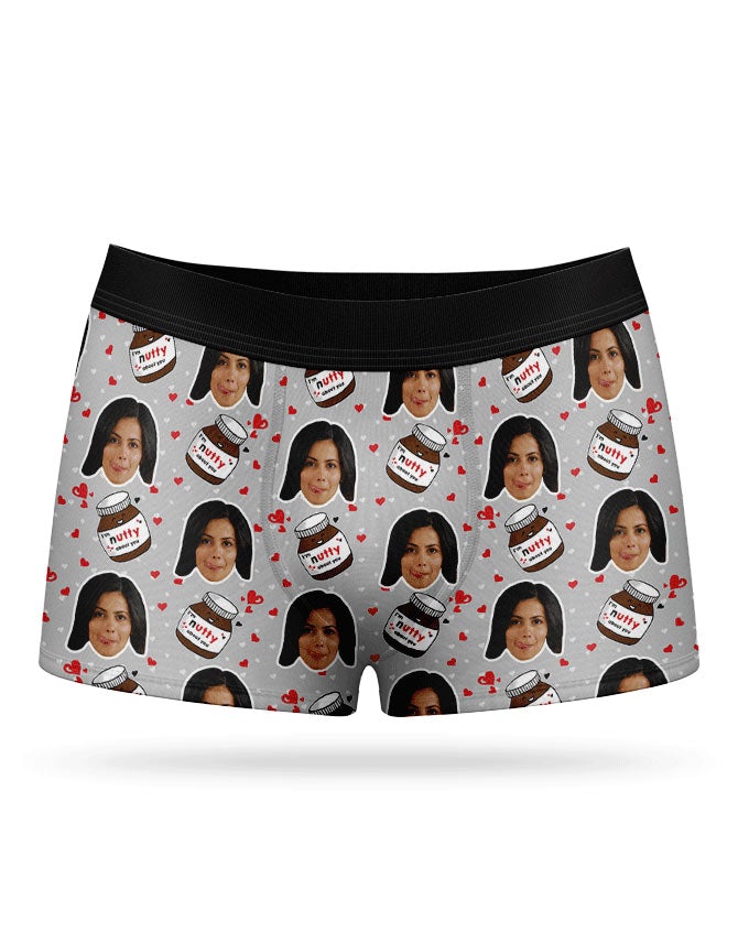 Personalised Nutty About You Boxer Shorts