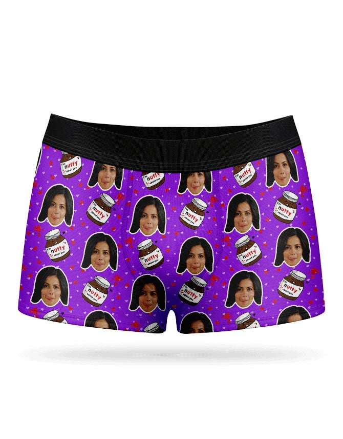 Purple Nutty About You Boxer Shorts