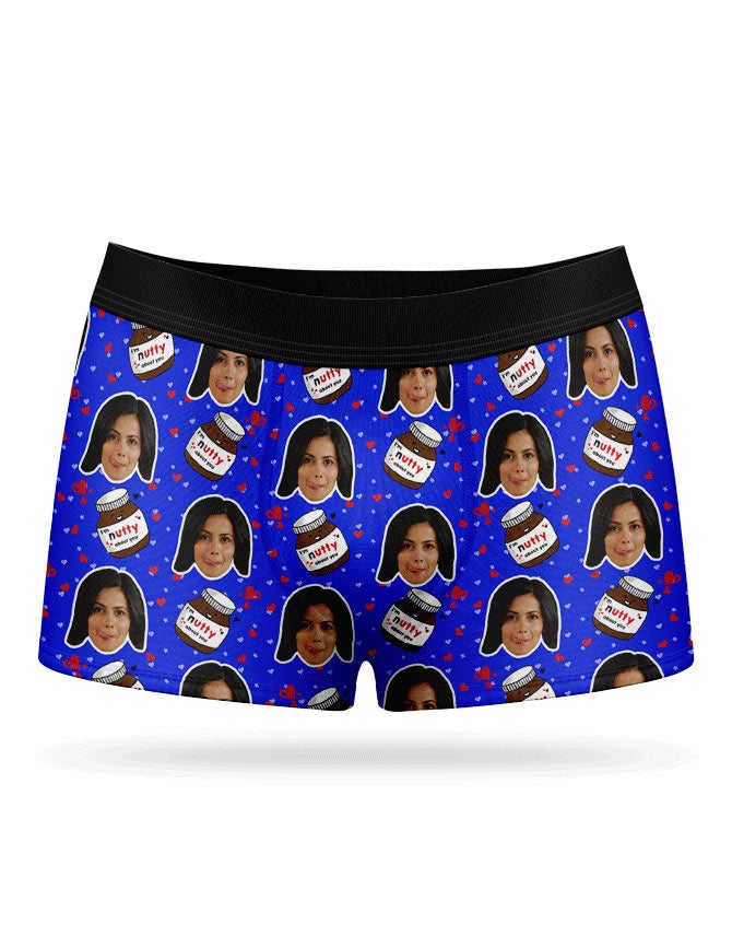Blue Nutty About You Boxer Shorts