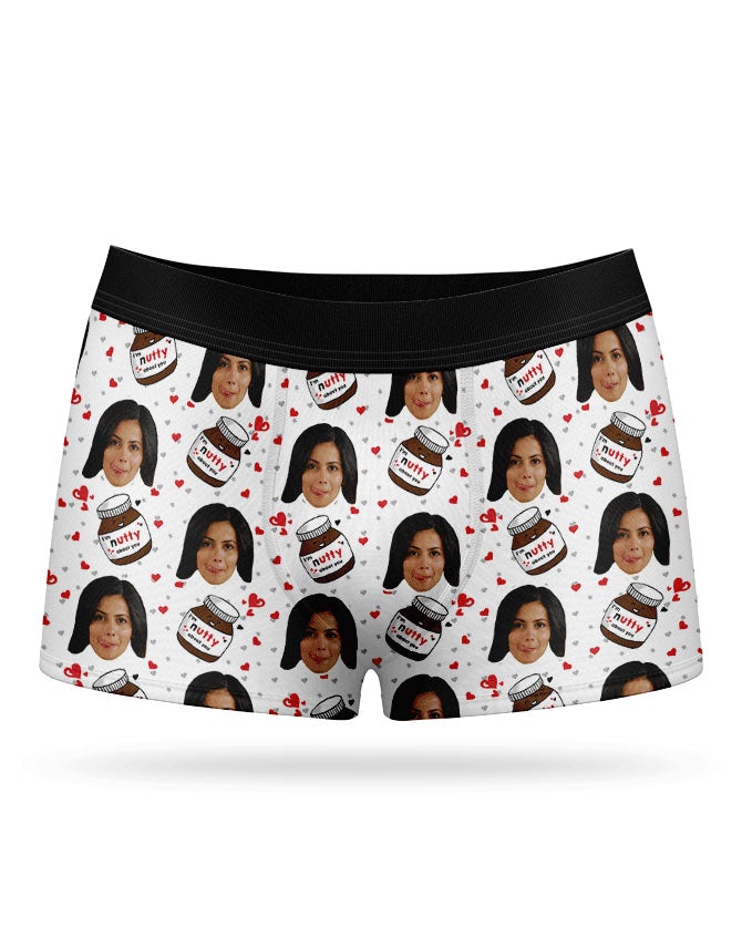 Nutty About You White Boxer Shorts