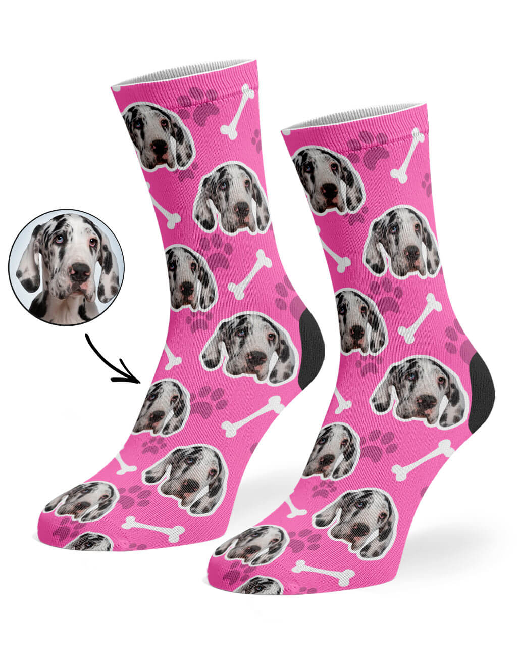 Pink Your Dog On Socks