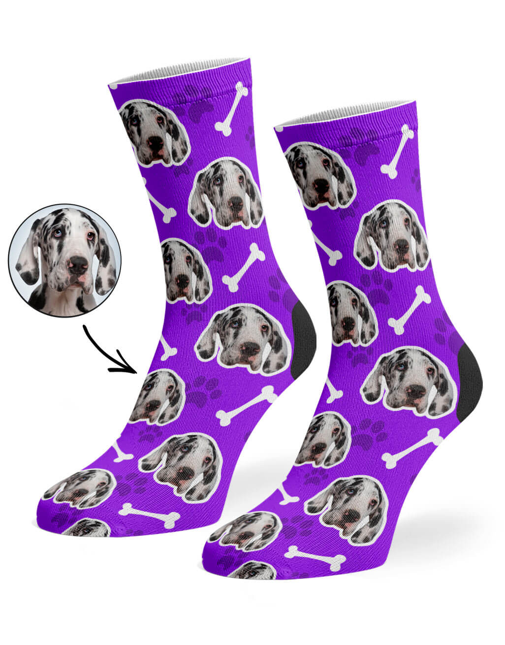 Purple Your Dog On Socks