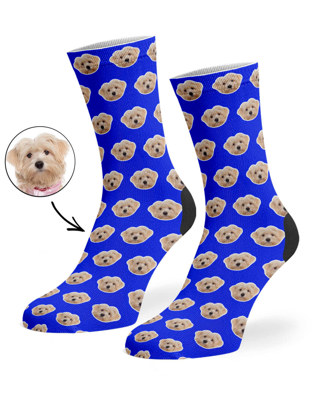Your Dog Pattern Personalised Socks