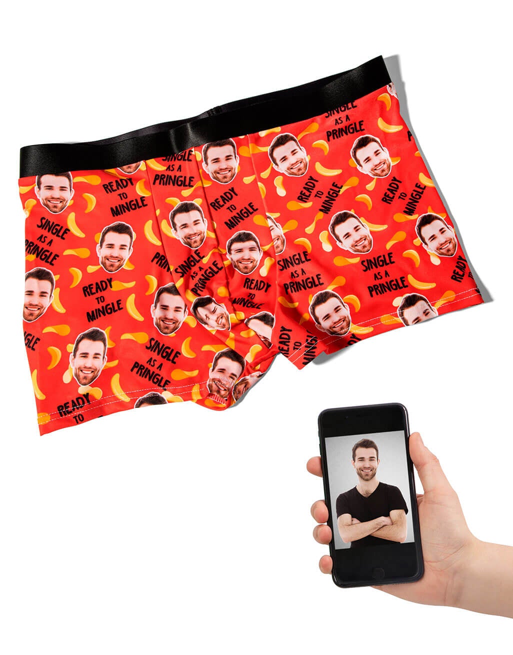Personalised Single Pringle Boxers