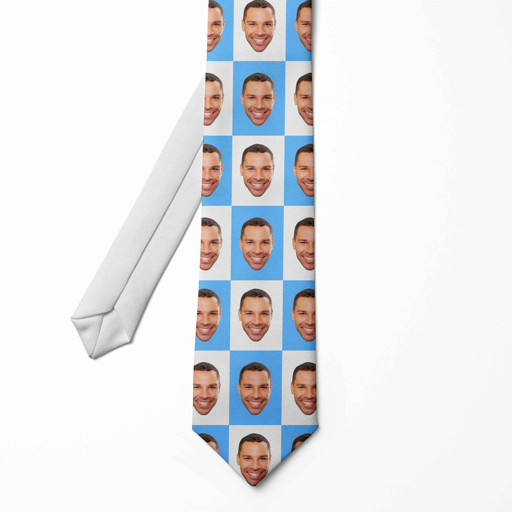 chequered tie