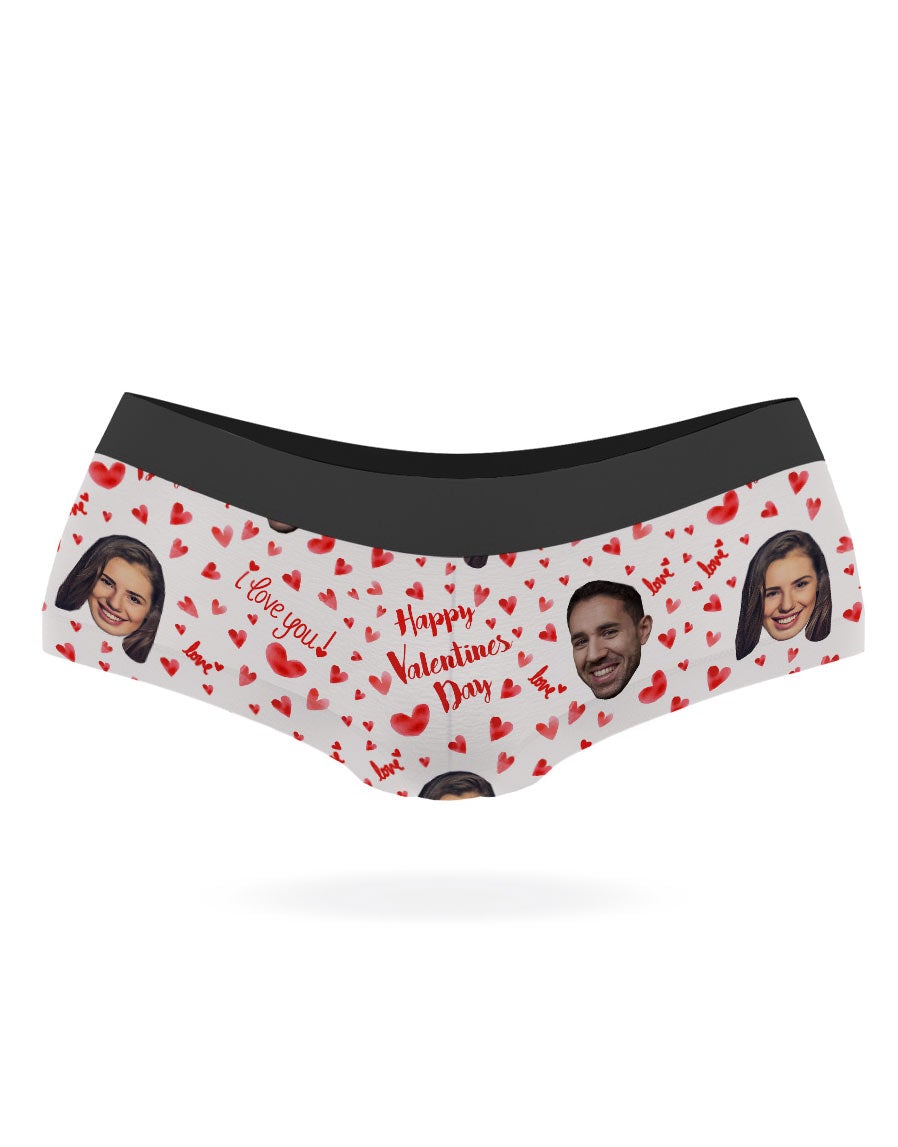 Happy Valentines Knickers With Your Face On