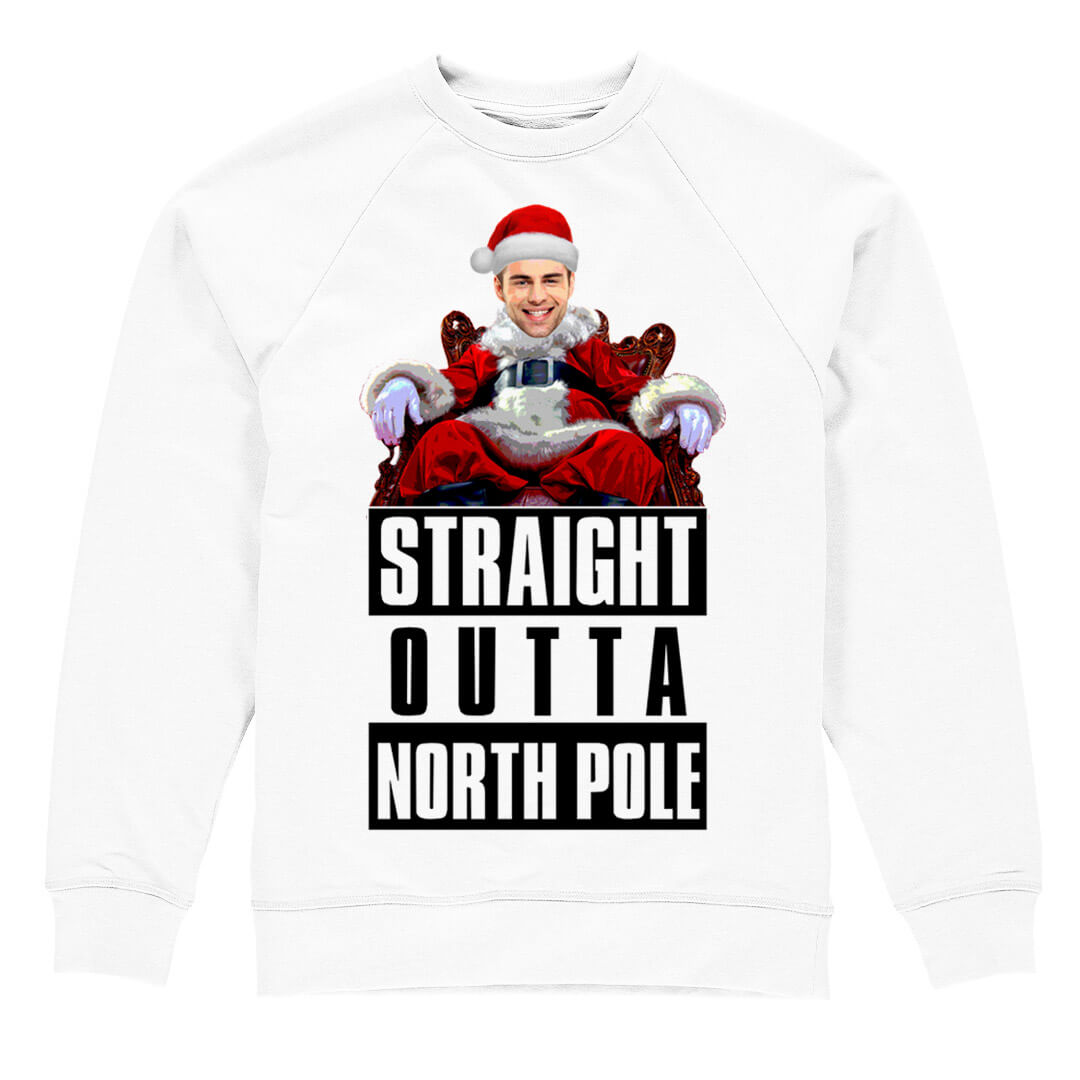 Straight Outta North Pole Christmas Jumper