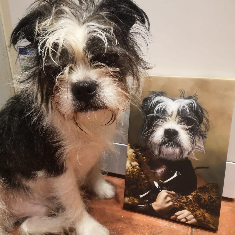 Dog Barbarian Portrait Canvas