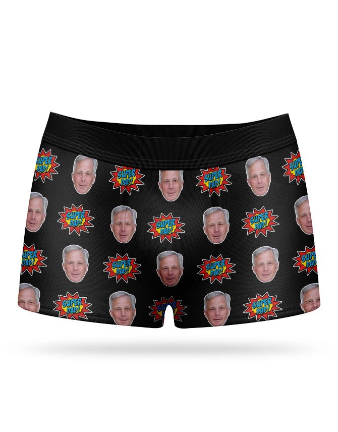 Super Dad Boxers With His Face On